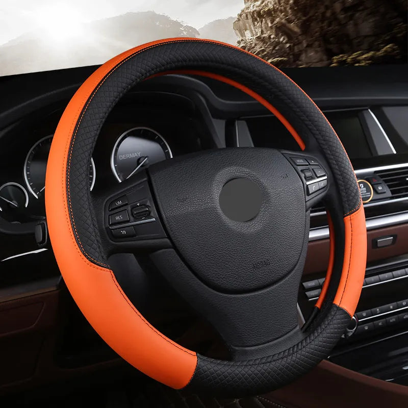 MuseDrive Leather Steering Wheel Cover